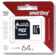 MicroSDXC 64GB SmartBuy Class 10