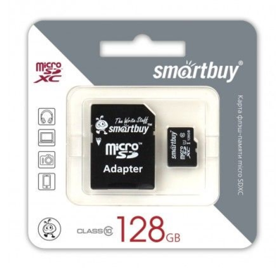 MicroSDXC 128GB SmartBuy Class 10 UHS-I